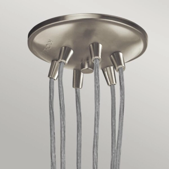 Lampa wisząca Brinley – 6 źródeł światła – Szczotkowany nikiel KL-BRINLEY6-NI Elstead Lighting