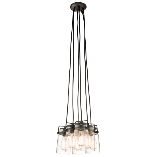 kinkiecik.pl Lampa wisząca Brinley – 6 źródeł światła – Stary brąz KL-BRINLEY6-OZ Elstead Lighting
