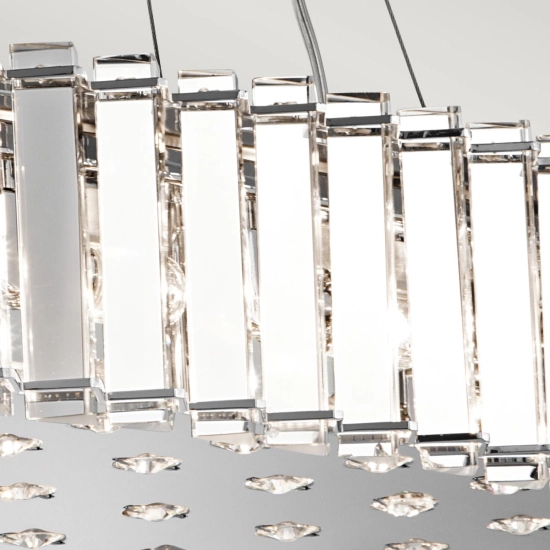 Owalna lampa wisząca Crystal Skye – 12 źródeł światła KL-CRYSTAL-SKYE-I-L Elstead Lighting