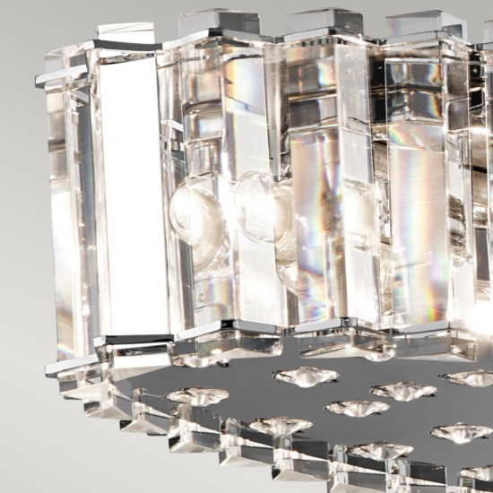 Owalna lampa wisząca Crystal Skye – 12 źródeł światła KL-CRYSTAL-SKYE-I-L Elstead Lighting