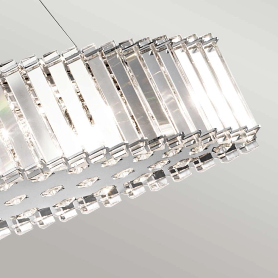 Owalna lampa wisząca Crystal Skye – 8 źródeł światła KL-CRYSTAL-SKYE-ISLE Elstead Lighting