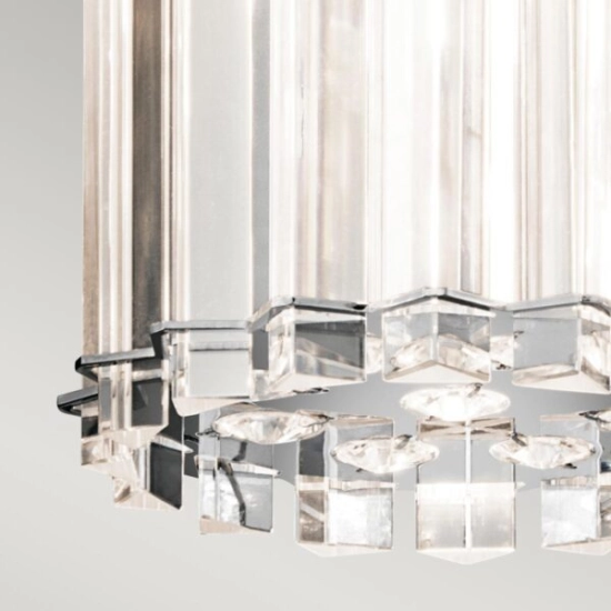 Mała lampa wisząca Crystal Skye – 1 źródło światła KL-CRYSTAL-SKYE-MP Elstead Lighting