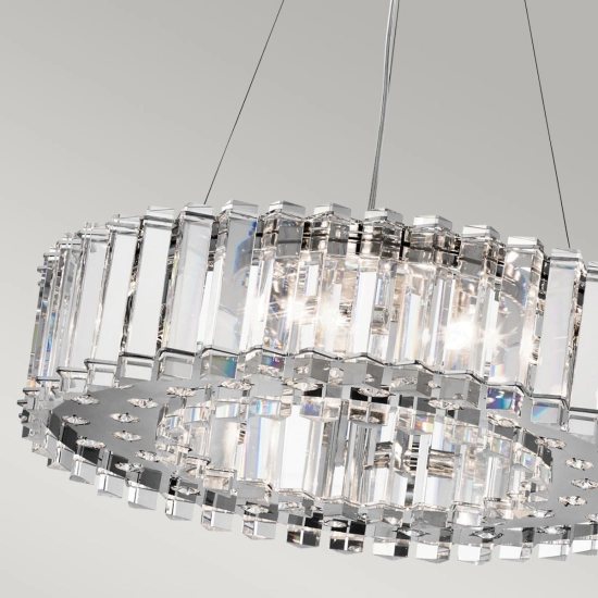 Lampa wisząca Crystal Skye – 8 źródeł światła KKL-CRYSTAL-SKYE8 Elstead Lighting