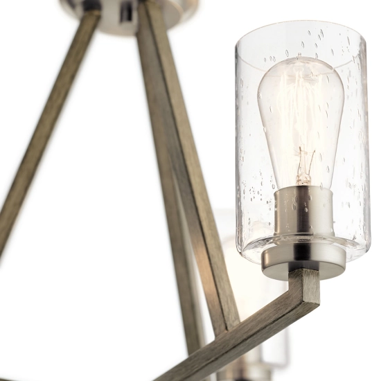 Żyrandol Deryn – 3 źródła światła – Postarzana antyczna szarość KL-DERYN3-DAG Elstead Lighting