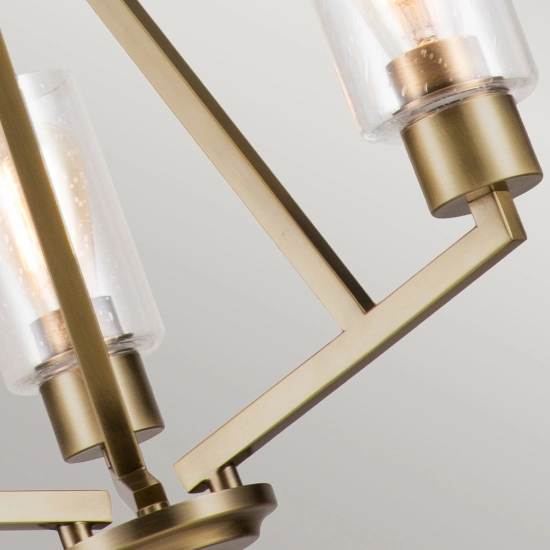 Żyrandol Deryn – 3 źródła światła – Naturalny mosiądz KL-DERYN3-NBR Elstead Lighting