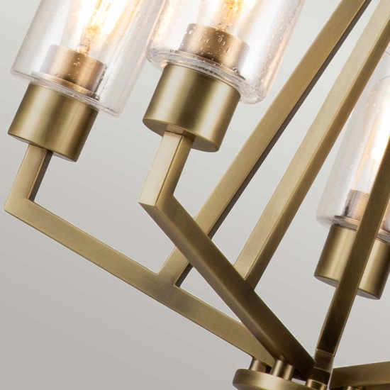 Żyrandol Deryn – 5 źródeł światła – Naturalny mosiądz KL-DERYN5-NBR Elstead Lighting