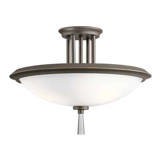kinkiecik.pl Półplafon Dreyfus – 3 źródła światła – Stary brąz KL-DREYFUS-SFOZ Elstead Lighting