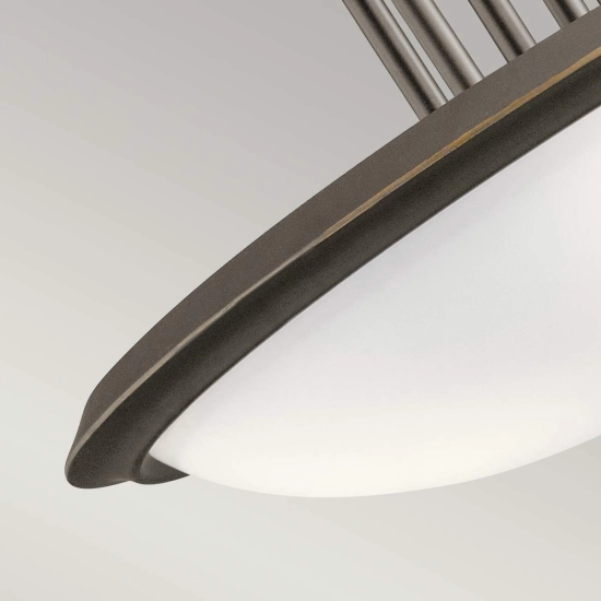 Półplafon Dreyfus – 3 źródła światła – Stary brąz KL-DREYFUS-SFOZ Elstead Lighting
