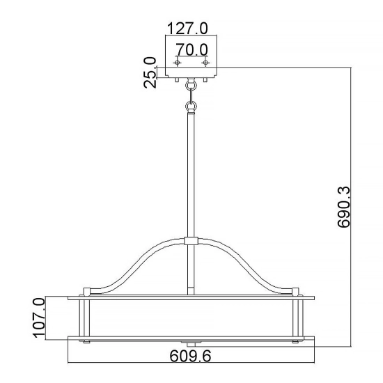 Lampa wisząca Emory – 4 źródła światła – Stary brąz KL-EMORY-P-M-OZ Elstead Lighting