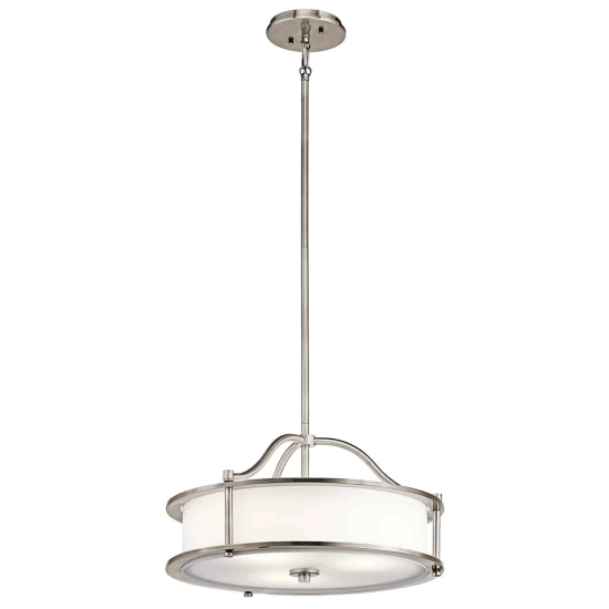 kinkiecik.pl Mała lampa wisząca Emory – 3 źródła światła – Klasyczny pewter KL-EMORY-P-S-CLP Elstead Lightnig