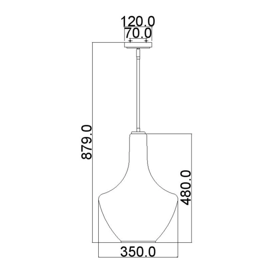 Lampa wisząca Everly – 1 źródło światła – Stary brąz KL-EVERLY-P-M-OZ Elstead Lighting
