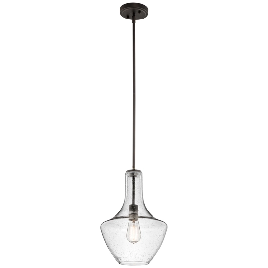 kinkiecik.pl Mała lampa wisząca Everly – 1 źródło światła – Stary brąz KL-EVERLY-P-S-OZ Elstead Lighting