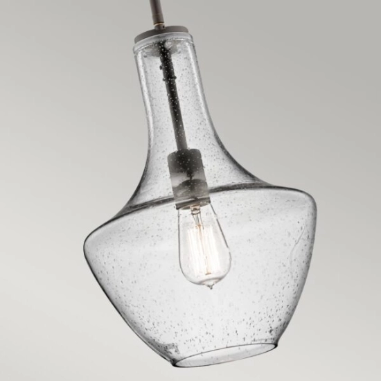 Mała lampa wisząca Everly – 1 źródło światła – Stary brąz KL-EVERLY-P-S-OZ Elstead Lighting