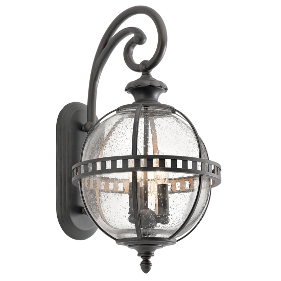 kinkiecik.pl Latarnia naścienna Halleron – 3 źródła światła KL-HALLERON-2M Elstead Lighting