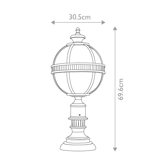 Latarnia stojąca Halleron – 3 źródła światła KL-HALLERON-3M Elstead Lighting
