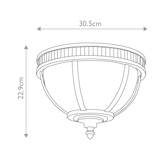 Plafon Halleron – 3 źródła światła KL-HALLERON-F Elstead Lighting