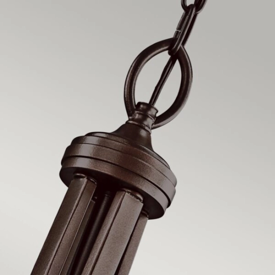 Duża lampa wisząca Lacey – 4 źródła światła – Ciepły ciemny brąz KL-LACEY-P-L-MB Elstead Lighting