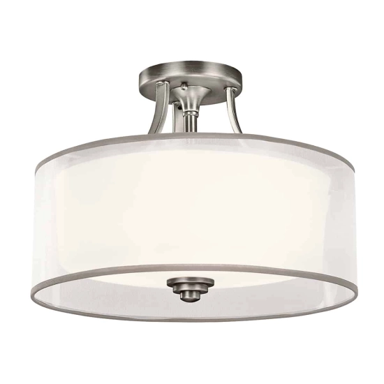 kinkiecik.pl Półplafon Lacey – 3 źródła światła – Antyczny pewter KL-LACEY-SF-AP Elstead Lighting