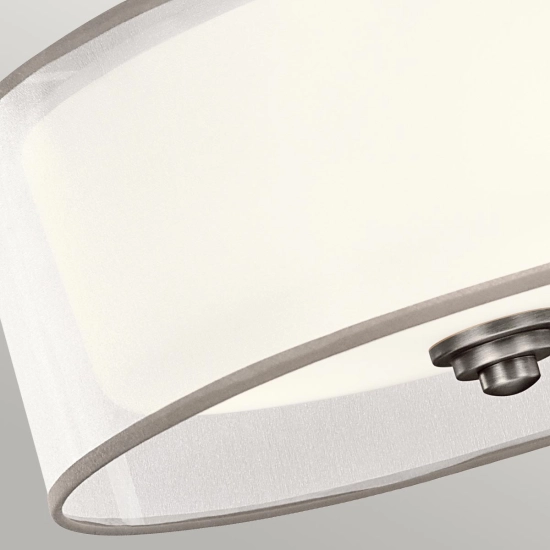 Półplafon Lacey – 3 źródła światła – Antyczny pewter KL-LACEY-SF-AP Elstead Lighting