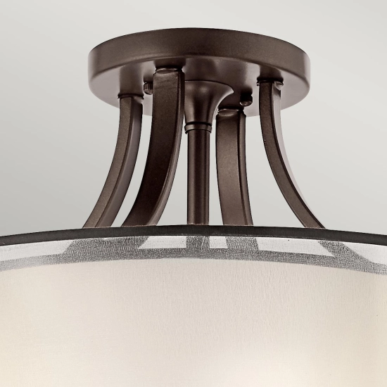 Półplafon Lacey – 4 źródła światła – Ciepły ciemny brąz KL-LACEY-SFM-MB Elstead Lighting