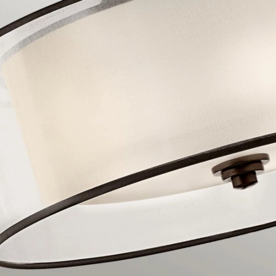 Półplafon Lacey – 4 źródła światła – Ciepły ciemny brąz KL-LACEY-SFM-MB Elstead Lighting
