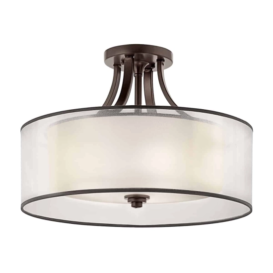 kinkiecik.pl Półplafon Lacey – 4 źródła światła – Ciepły ciemny brąz KL-LACEY-SFM-MB Elstead Lighting