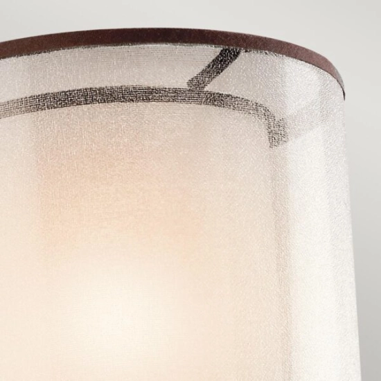 Kinkiet Lacey – 1 źródło światła – Ciepły ciemny brąz KL-LACEY1-MB Elstead Lighting