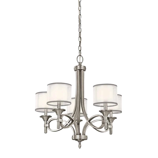 kinkiecik.pl Żyrandol Lacey – 5 źródeł światła – Antyczny pewter KL-LACEY5-AP Elstead Lighting