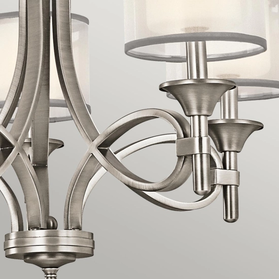 Żyrandol Lacey – 5 źródeł światła – Antyczny pewter KL-LACEY5-AP Elstead Lighting