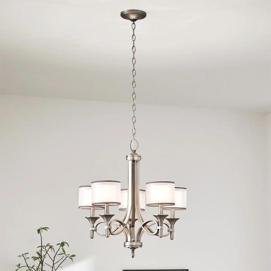 Żyrandol Lacey – 5 źródeł światła – Antyczny pewter KL-LACEY5-AP Elstead Lighting
