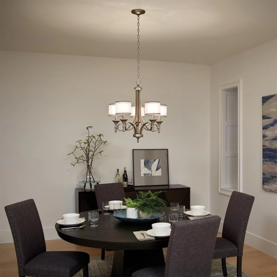 Żyrandol Lacey – 5 źródeł światła – Antyczny pewter KL-LACEY5-AP Elstead Lighting