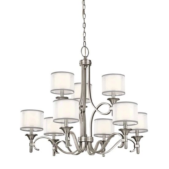 kinkiecik.pl Żyrandol Lacey – 9 źródeł światła – Antyczny pewter KL-LACEY9-AP Elstead Lighting