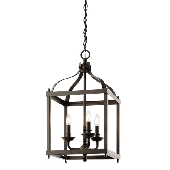 kinkiecik.pl Lampa wisząca Larkin – 3 źródła światła – Stary brąz KL-LARKIN-P-M-OZ Elstead Lighting