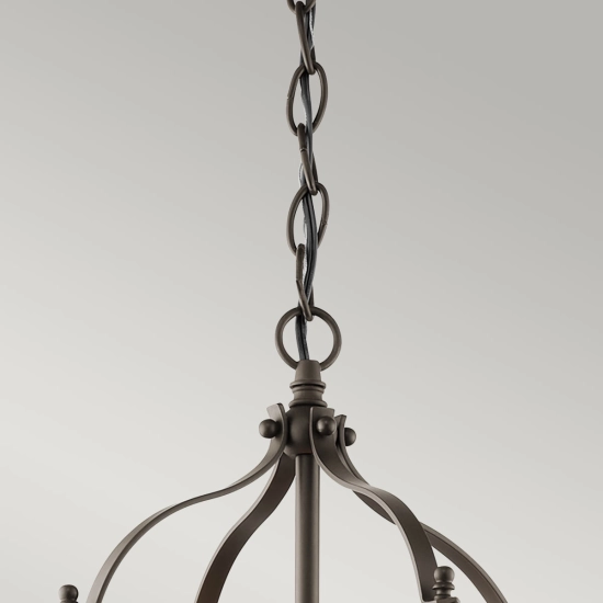 Mała lampa wisząca Larkin – 2 źródła światła – Stary brąz KL-LARKIN-P-S-OZ Elstead Lighting