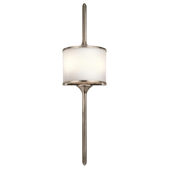 Duży kinkiet Mona – 2 źródła światła – Klasyczny pewter KL-MONA-L-CLP Elstead Lighting