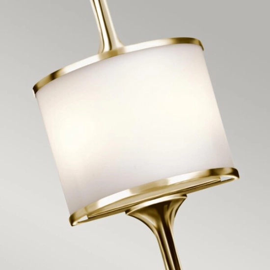 Duży kinkiet Mona – 2 źródła światła – Polerowany mosiądz KL-MONA-L-PB Elstead Lighting