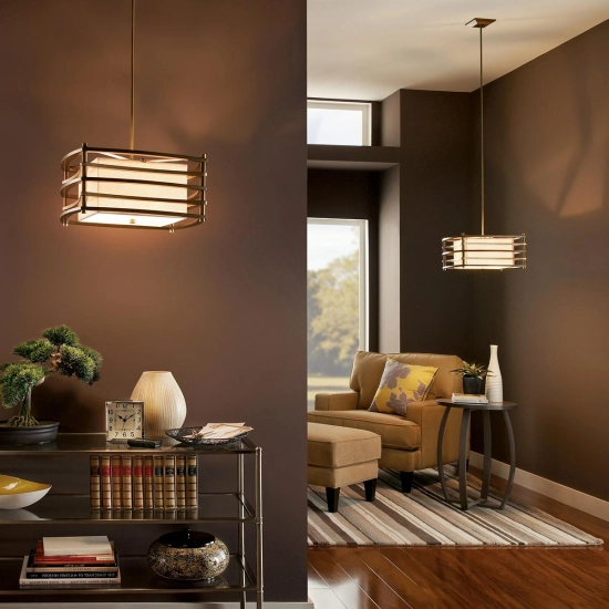 Mała lampa wisząca Moxie – 2 źródła światła KL-MOXIE-P-S Elstead Lighting
