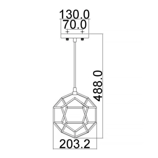 Mała lampa wisząca Rocklyn – 1 źródło światła KL-ROCKLYN-MP-RS Elstead Lighting