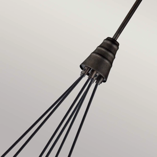 Żyrandol Rocklyn – 6 źródła światła KL-ROCKLYN6-RS Elstead Lighting