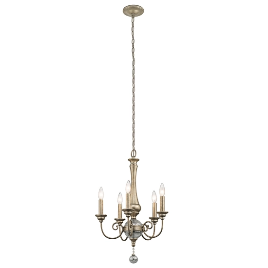 kinkiecik.pl Mały żyrandol Rosalie – 5 źródeł światła KL-ROSALIE-5A Elstead Lighting