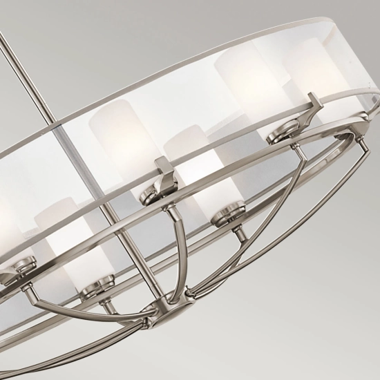 Owalna lampa wisząca Saldana – 8 źródeł światła KL-SALDANA8 Elstead Lighting