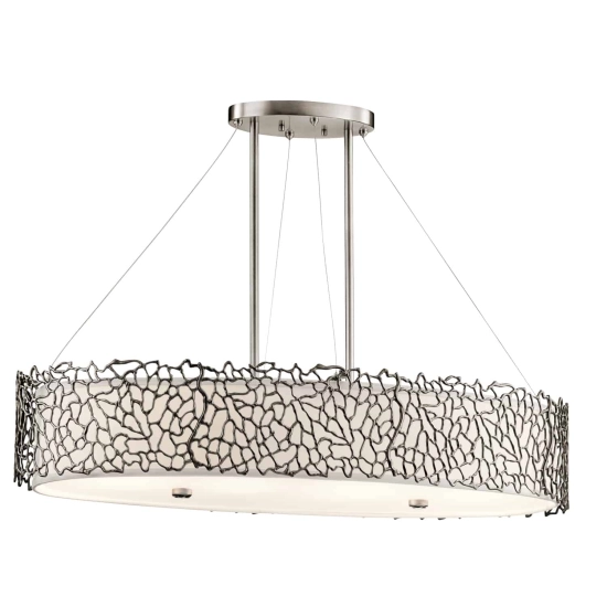 kinkiecik.pl Owalna lampa wisząca Silver Coral – 4 źródła światła KL-SILVER-CORAL-ISLE Elstead Lighting