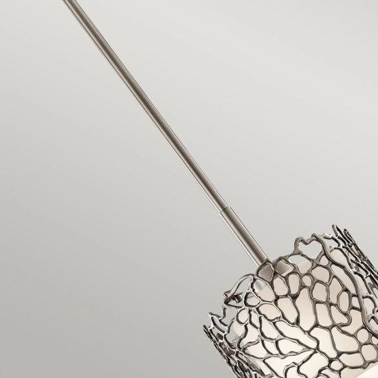 Mała lampa wisząca Silver Coral – 1 źródło światła KL-SILVER-CORAL-MP Elstead Lighting