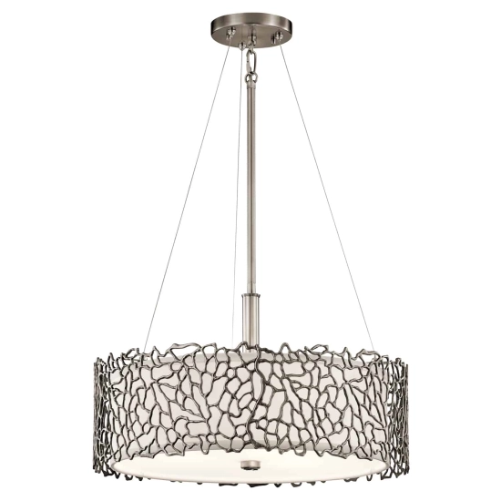 kinkiecik.pl Lampa wisząca Silver Coral – 3 źródła światła KL-SILVER-CORAL-P-A Elstead Lighting