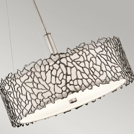 Lampa wisząca Silver Coral – 3 źródła światła KL-SILVER-CORAL-P-A Elstead Lighting