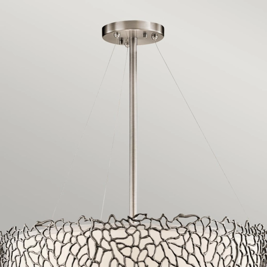 Lampa wisząca Silver Coral – 4 źródła światła KL-SILVER-CORAL-P-B Elstead Lighting
