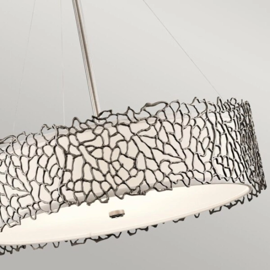 Lampa wisząca Silver Coral – 4 źródła światła KL-SILVER-CORAL-P-B Elstead Lighting