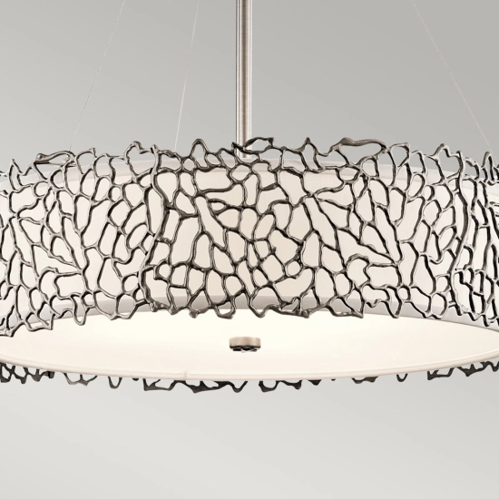 Lampa wisząca Silver Coral – 4 źródła światła KL-SILVER-CORAL-P-B Elstead Lighting