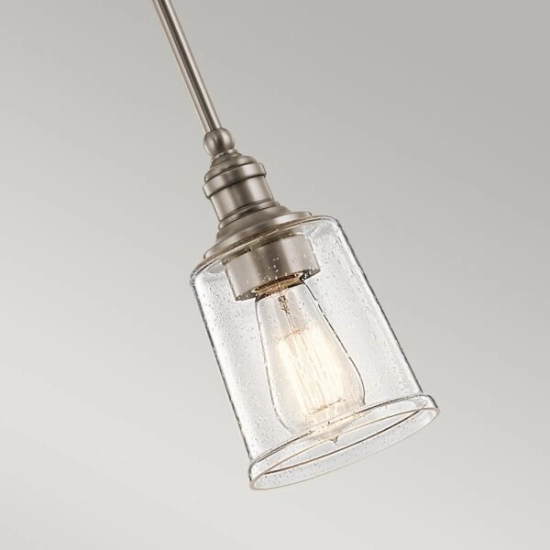 Mała lampa wisząca Waverly – 1 źródło światła – Klasyczny pewter KL-WAVERLY-MP-CLP Elstead Lighting