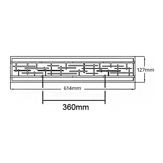 Duży kinkiet Zolon – Wbudowany moduł LED KL-ZOLON-L-BATH Elstead Lighting